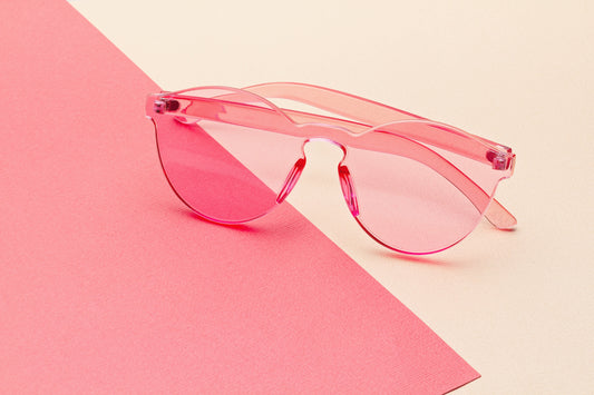 pink glasses