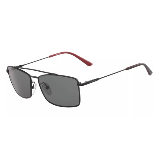 Calvin Klein Men's Matte Black Rectangular Sunglasses - CK18117SSG-002