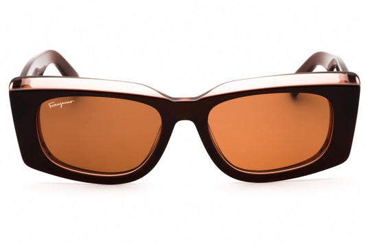 SALVATORE FERRAGAMO SF1079S 211 Sunglasses Brown Nude Frame Brown Lenses 54mm