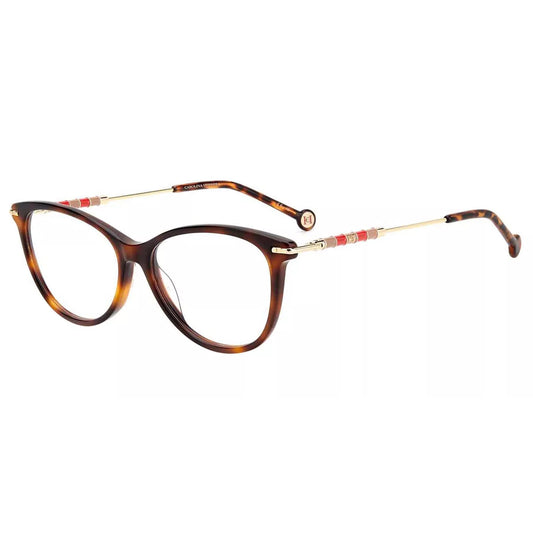 Carolina Herrera Women's Havana Cat Eye Eyeglass Frame - CH0043-005L-15