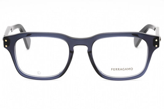 SALVATORE FERRAGAMO SF2958 420 Eyeglasses Crystal Navy Frame 52mm