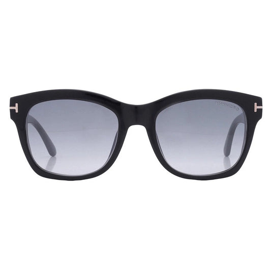 Tom Ford Lauren Women's Shiny Black Soft Square Sunglasses - FT0614-01C-52