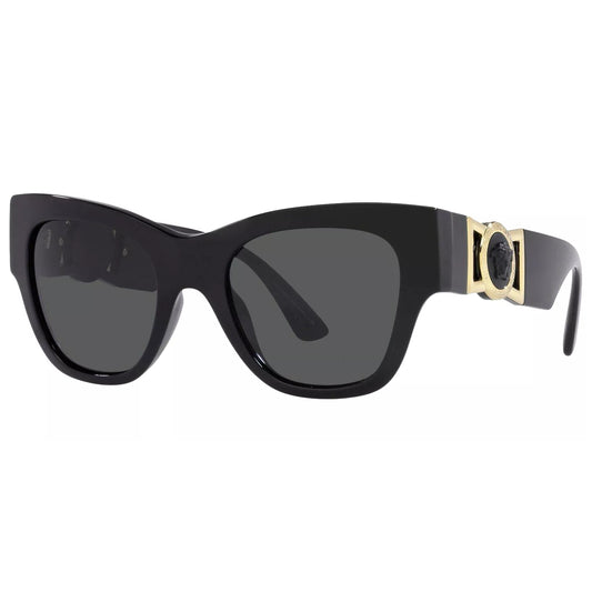 Versace Women's Black Squared Cat Eye Sunglasses - VE4415U-GB187-52