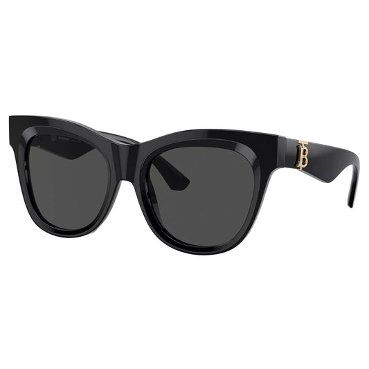 Burberry Women's Oversized Black Cat-Eye Sunglasses - BE4418-300187-54