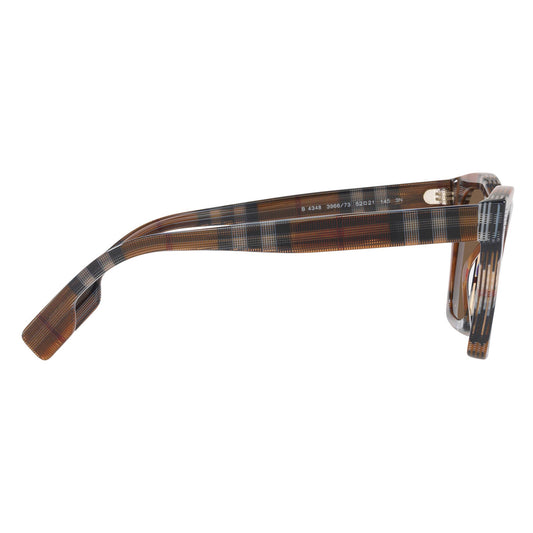 Burberry Cooper Men's Brown Check Square Sunglasses - BE4348-396673-52