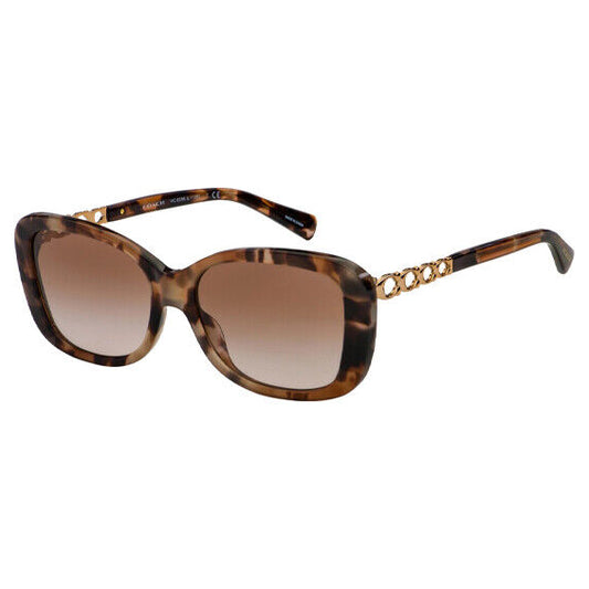 Coach Women's Pink Havana Butterfly Sunglasses w/ Gradient Lens HC8286 559013