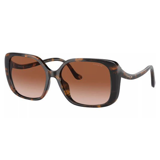 Coach Women's Dark Tortoise Butterfly Sunglasses HC8376U 512013 56