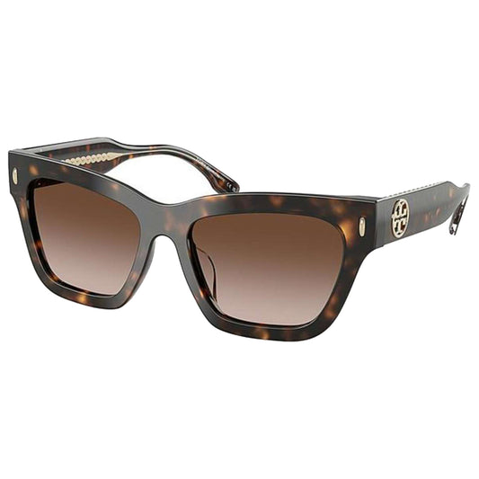 Tory Burch Miller Women's Dark Tortoise Cat-Eye Sunglasses - TY7208U 172813 54