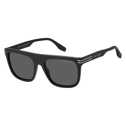 Marc Jacobs Men's Matte Black Flat Browline Sunglasses - MARC586S 0003 IR