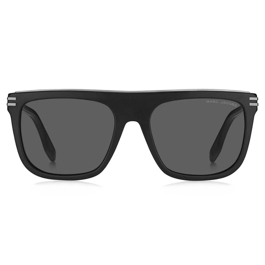 Marc Jacobs Men's Matte Black Flat Browline Sunglasses - MARC586S 0003 IR