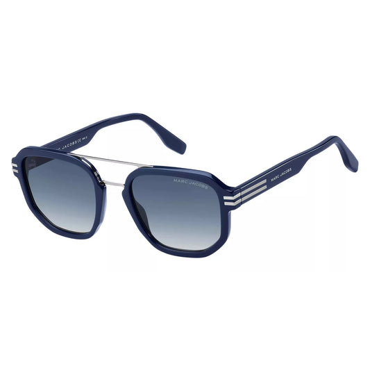 Marc Jacobs Men's Blue Stylized Pilot Sunglasses - MARC588S 0PJP 08