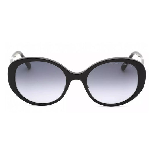 Marc Jacobs Shiny Black Oval Sunglasses W/ Gradient Lens - MARC627GS 0807 9O