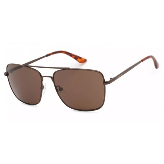 Calvin Klein Men's Brown Curved Navigator Sunglasses - CK19137S 200