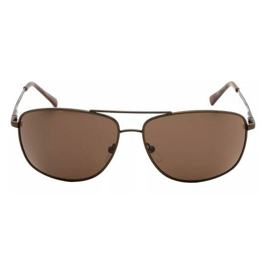 Calvin Klein Men's Brown Curved Navigator Sunglasses - CK19137S 200