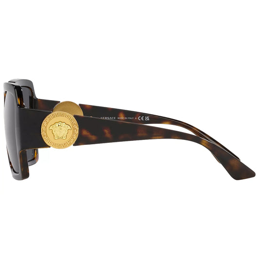 Versace Women's Havana Oversized Square Sunglasses - VE4453 10887 56