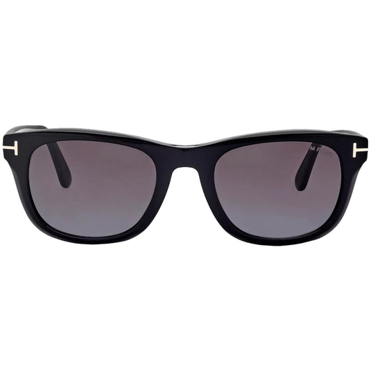 Tom Ford Kendel Men's Shiny Black Soft Square Sunglasses w/ Gradient Lens FT1076-01B-54