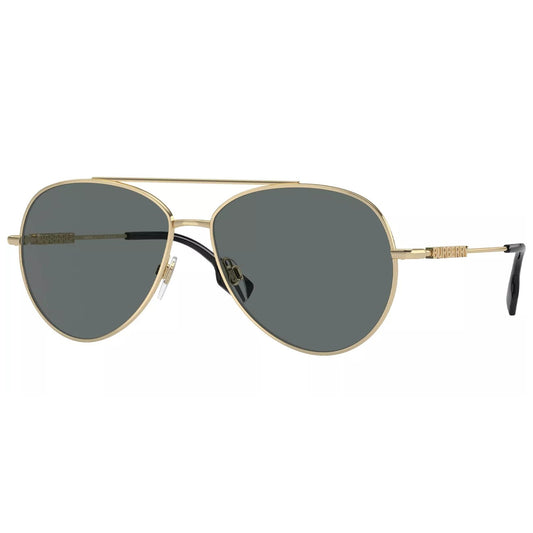 Burberry Women's Light Gold-Tone Aviator Sunglasses - BE3147 110987 58