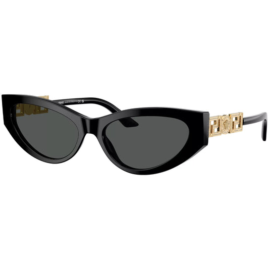 Versace Women's Black Cat Eye Sunglasses VE4470B-GB187-56