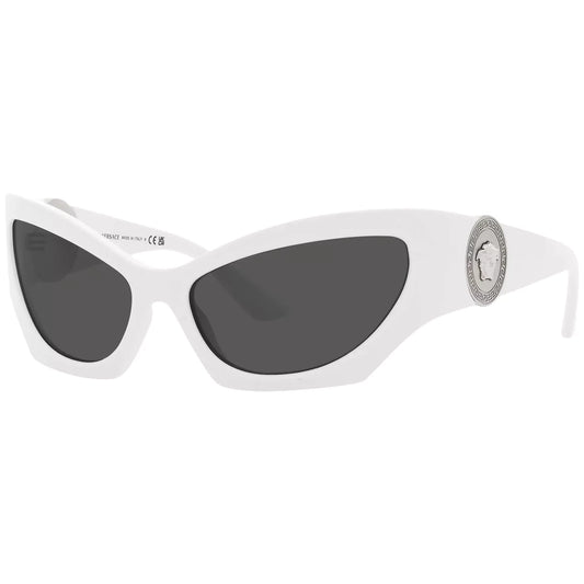 Versace Medusa Runway Women's White Cat Eye Sunglasses - VE4450 31487 60