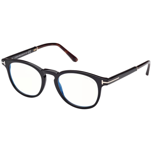 Tom Ford Black Blue Blocking Pantos Eyeglass Frames - FT5891 B 005 49