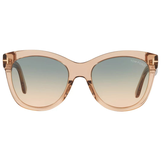 Tom Ford Wallace Women's Light Brown Cat Eye Sunglasses FT0870 45P 54