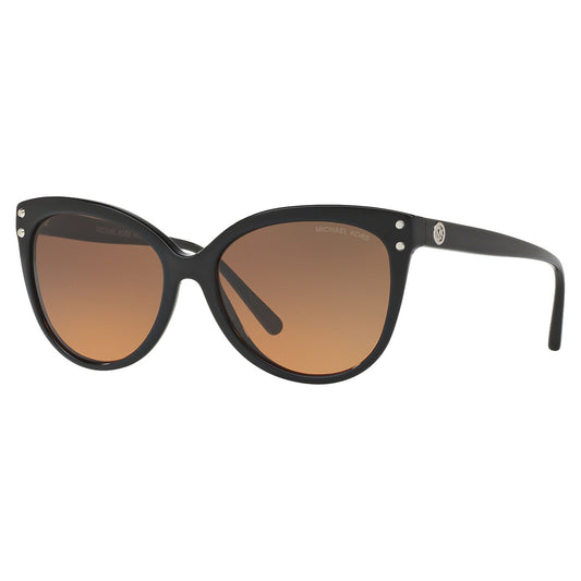 Michael Kors Jan Women's Black Rounded Cat Eye Sunglasses - MK2045-317711-55