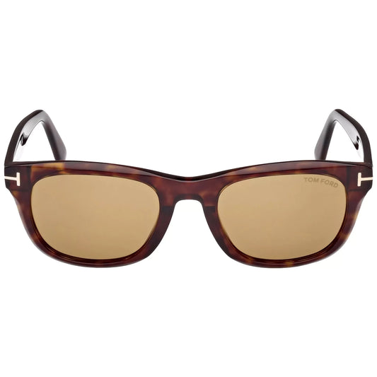 Tom Ford Kendel Men's Dark Havana Soft Square Sunglasses FT1076-52E-54