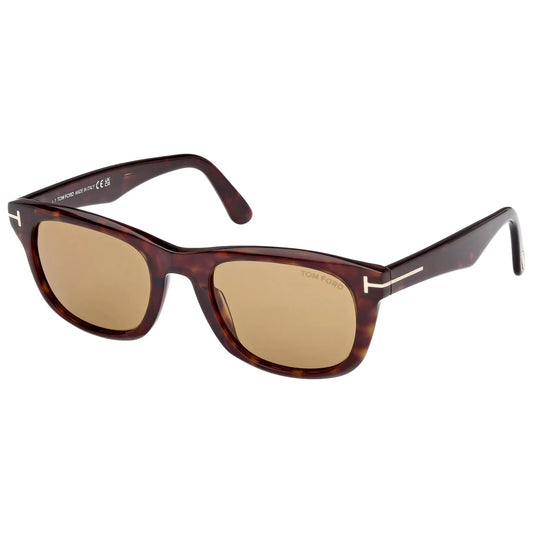 Tom Ford Kendel Men's Dark Havana Soft Square Sunglasses FT1076-52E-54