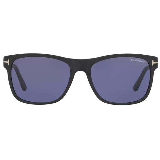 Tom Ford Giulio Matte Black Soft Square Sunglasses - FT0698 02V 57