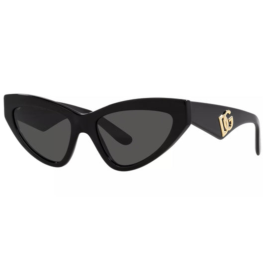 Dolce & Gabbana Women's Black Cat Eye Sunglasses - DG4439 50187 55