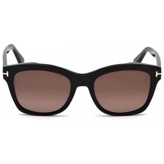 Tom Ford Lauren Polarized Black Soft Square Sunglasses - FT0614 01H 52