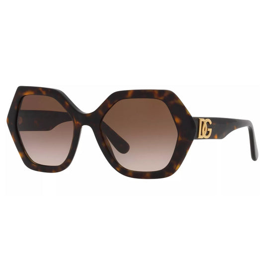 Dolce & Gabbana Women's Havana Geometric Square Sunglasses - DG4406 50213