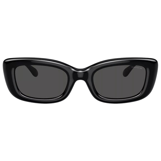 Coach Women's Black Pillow Rectangle Sunglasses - HC8390U 500287 51