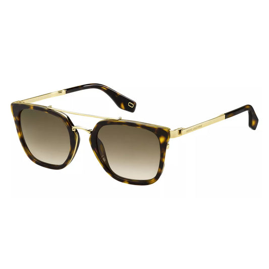 Marc Jacobs Mens Havana Gold Square Sunglasses w/ Gradient Lens MARC270S 02IK HA