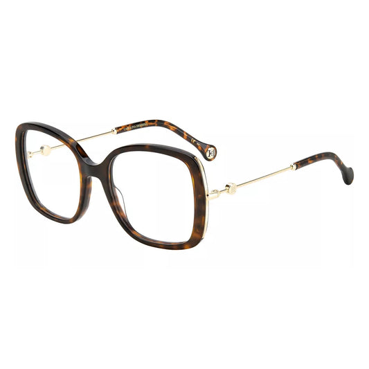 Carolina Herrera Women's Oversized Havana Square Eyeglass Frame - CH0022 0086 19