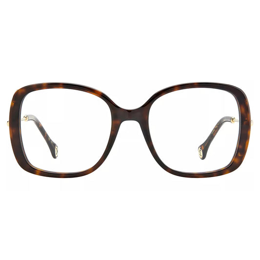 Carolina Herrera Women's Oversized Havana Square Eyeglass Frame - CH0022 0086 19