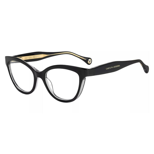 Carolina Herrera Women's Black Grey Cat Eye Eyeglass Frame - CH0017 008A 18