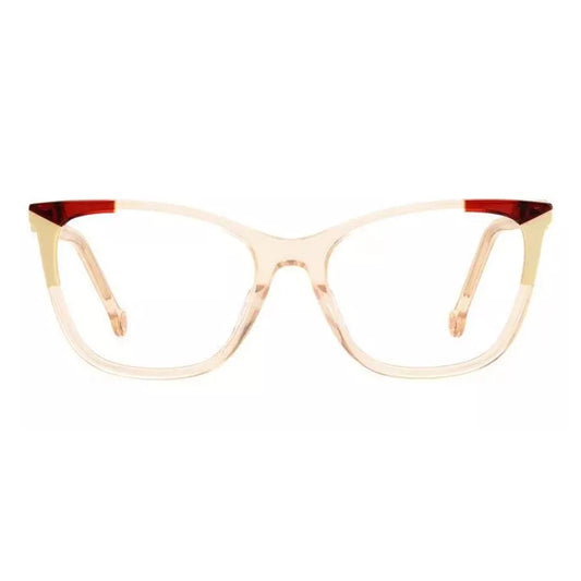 Carolina Herrera Women's Nude Beige Square Cat Eye Eyeglass Frame CH0057-0DLN-17