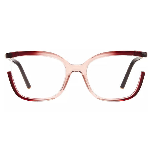 Carolina Herrera Women's Burgundy Nude Butterfly Eyeglass Frame CH0004 0C19 19